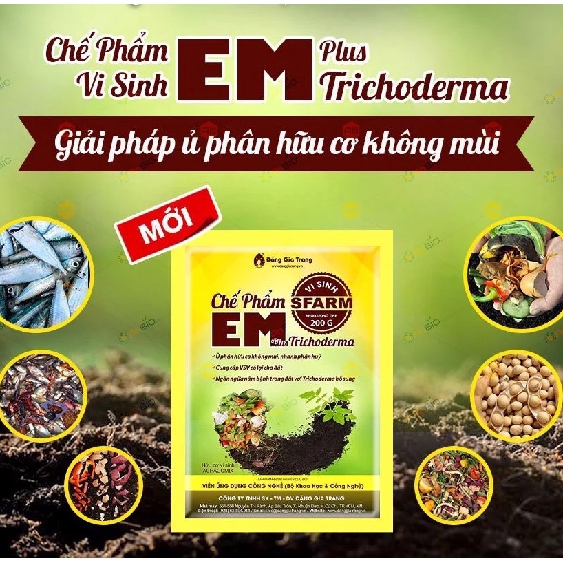 Men Ủ Vi Sinh EM Plus Trichoderma Sfarm